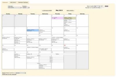 plans calendar
